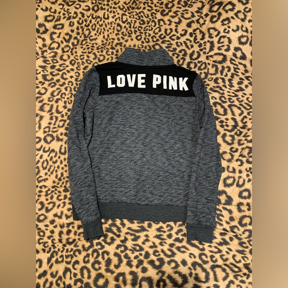 VS PINK Quarter Zip Sweater
